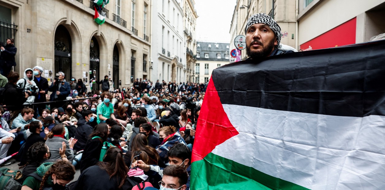 Las manifestaciones a favor del pueblo palestino se extienden a las universidades de París