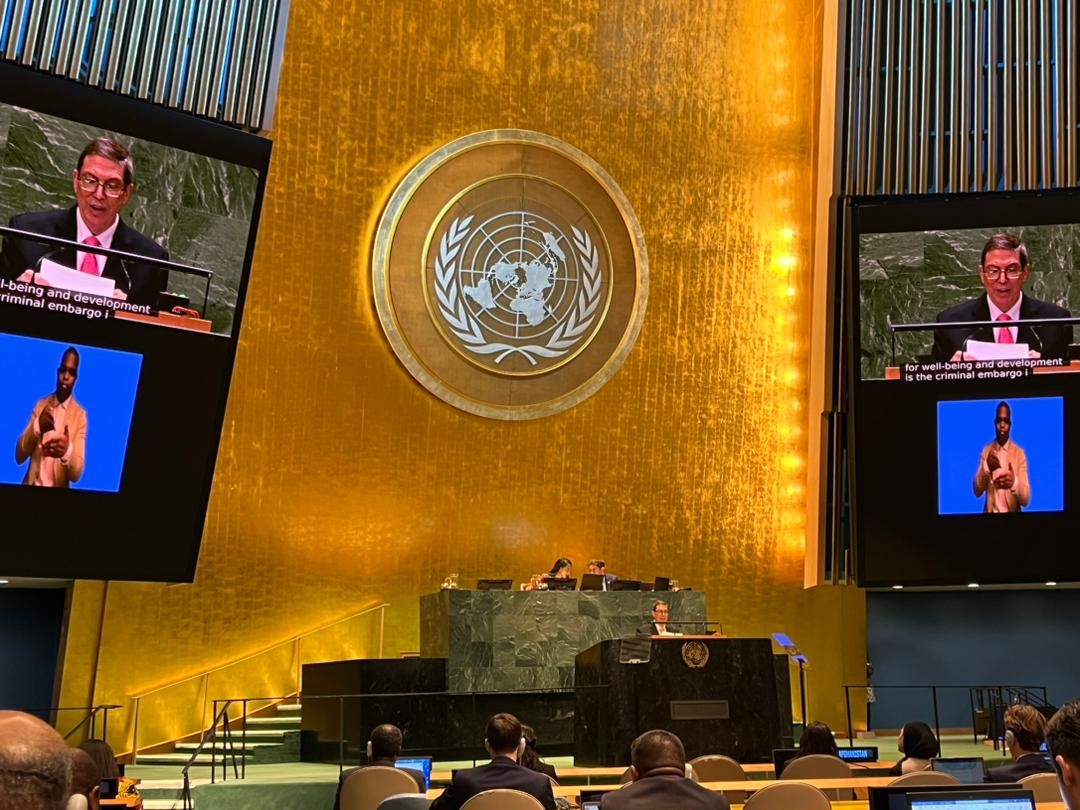 Intervención del ministro de Relaciones Exteriores de la República de Cuba, Bruno Rodríguez Parrilla, en la Cumbre del Futuro.
