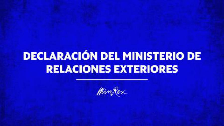 Declaración del Ministerio de Relaciones Exteriores de la República de Cuba