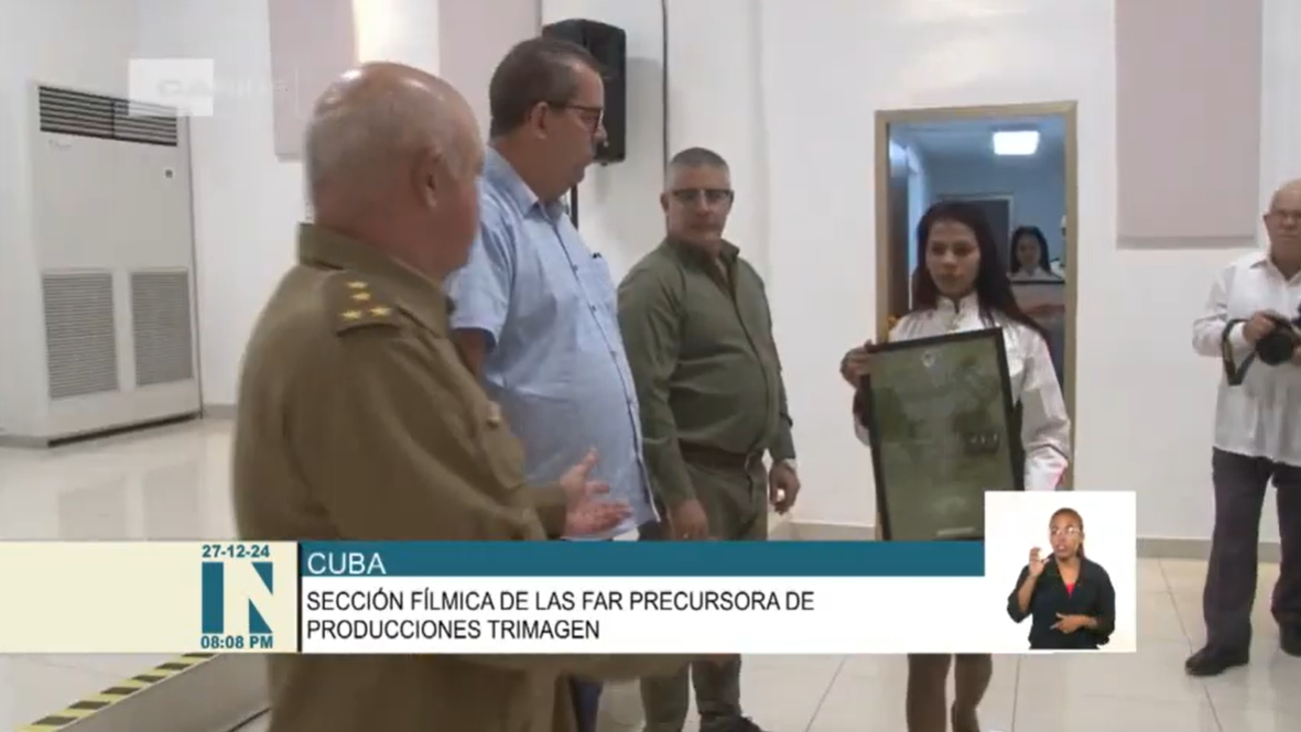 Celebran en Cuba aniversarios de Trimagen y de los Estudios Cinematográficos y tv de las FAR