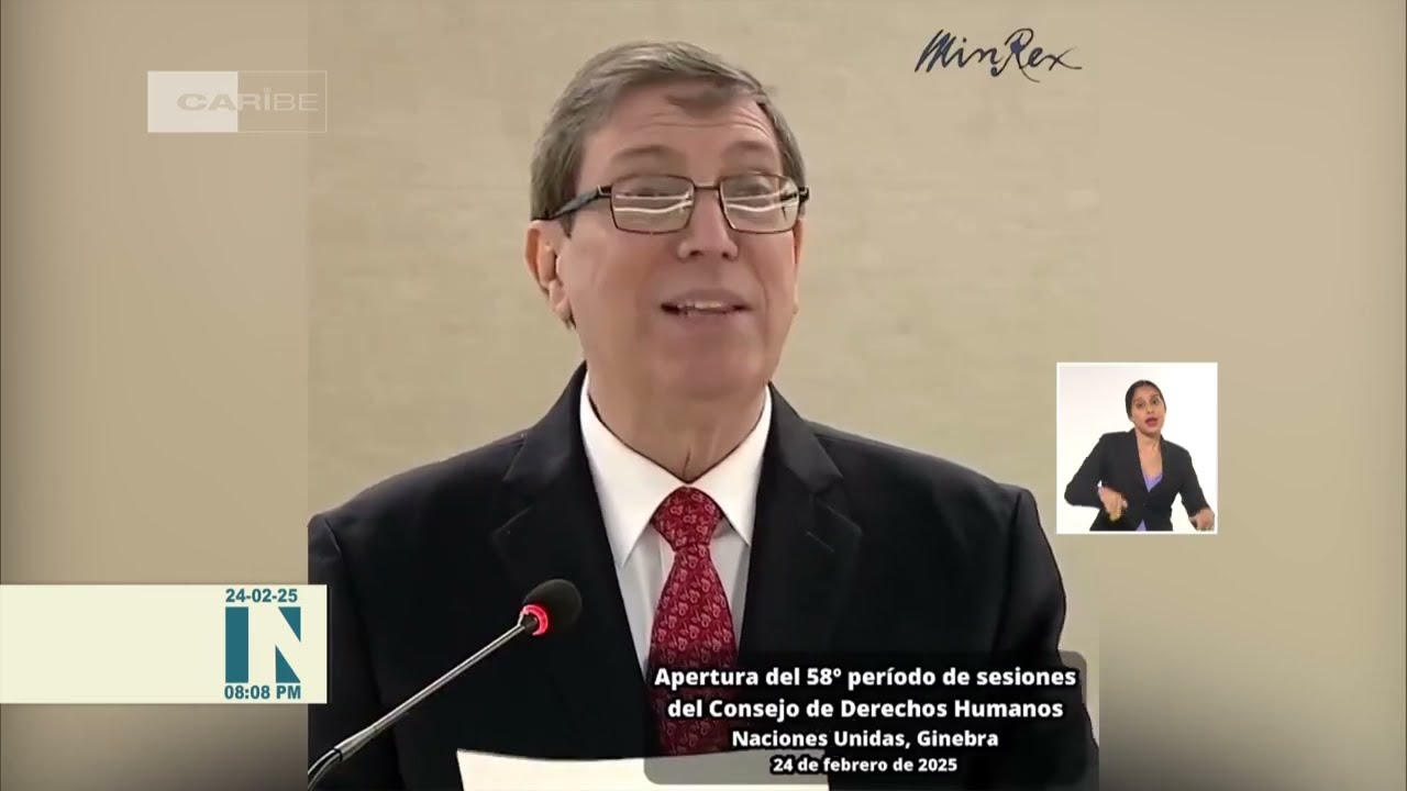 Canciller cubano interviene en Consejo de Derechos Humanos y Conferencia de Desarme