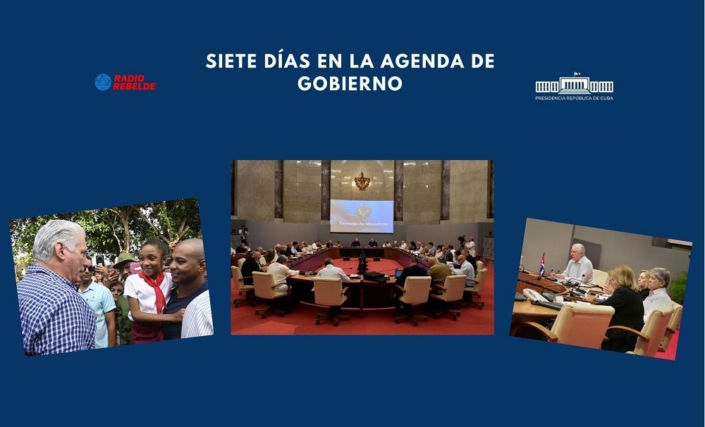 Siete días en la agenda de Gobierno