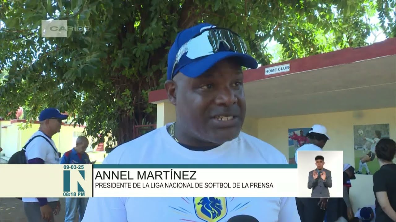 Realizan juego de las estrellas del softbol de la prensa en Cuba