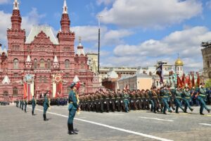 Cobertura periodística al Desfile de la Victoria en Rusia