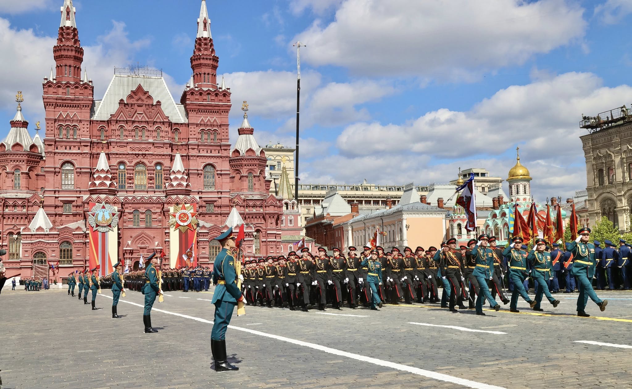 Cobertura periodística al Desfile de la Victoria en Rusia