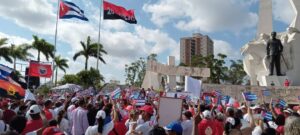 Camagüeyanos llenaron de color la Plaza de la Revolución este Primero de Mayo