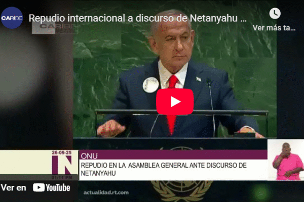 Repudio internacional a discurso de Netanyahu en la ONU
