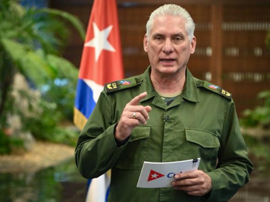 Miguel Mario Díaz-Canel Bermúdez, primer secretario del Comité Central del Partido Comunista de Cuba y presidente de la República