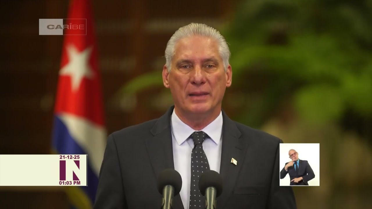 Denuncia presidente de Cuba tensiones en el Caribe debido a acciones de EE.UU.