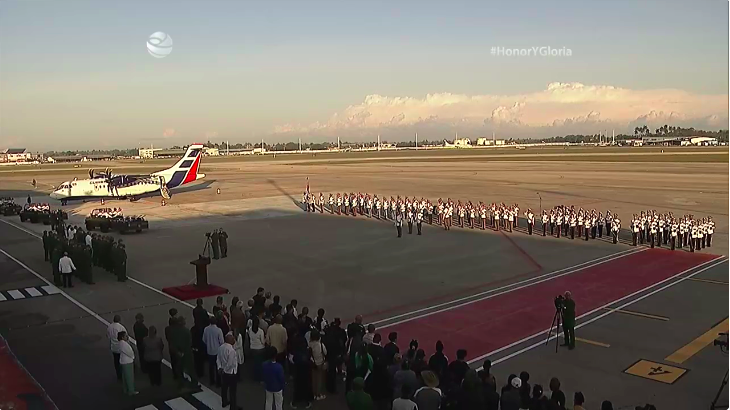 Llegan a Cuba los restos mortales de los 32 combatientes caídos en Venezuela (Video y fotos)