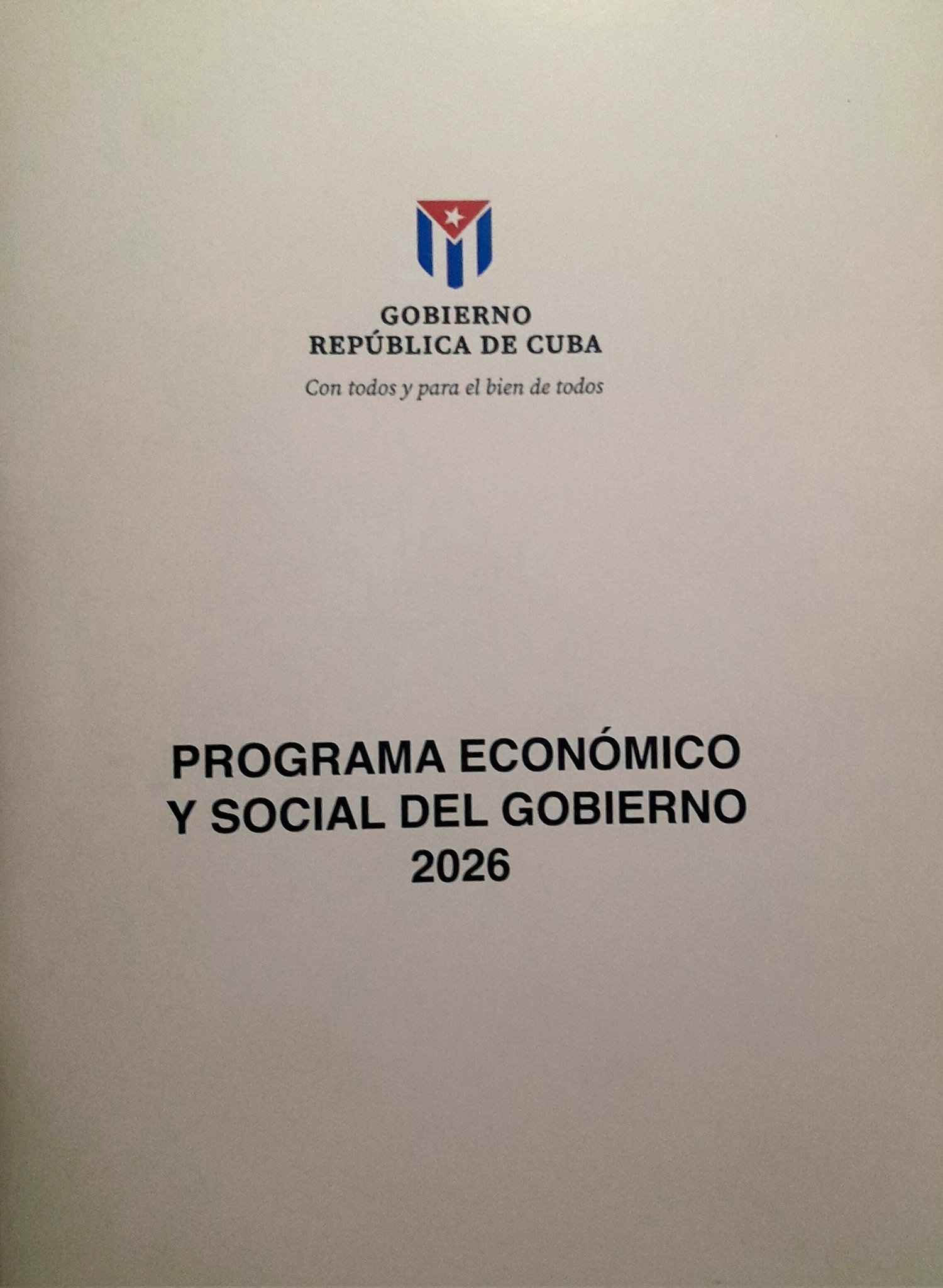 Programa Económico y Social del Gobierno 2026