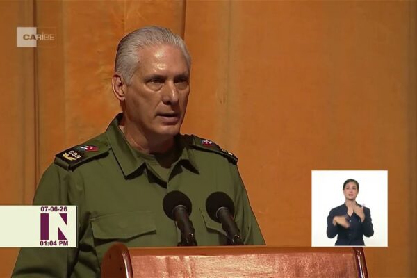 Primer secretario del Comité Central del Partido y presidente de la República, Miguel Díaz-Canel Bermúdez.