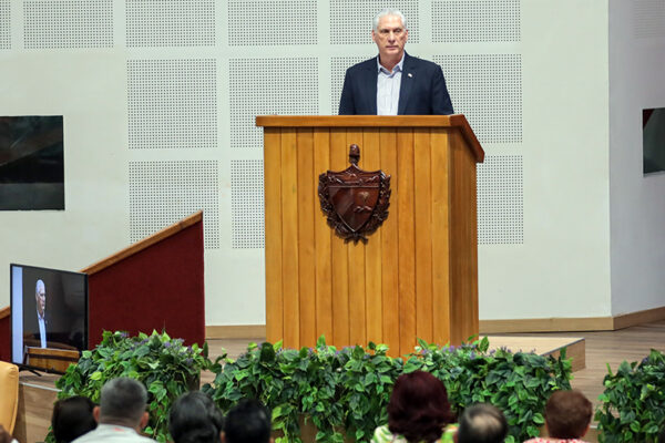 Miguel Díaz-Canel Bermúdez, primer secretario del Comité Central del Partido Comunista de Cuba y presidente de la República. Foto: Abel Padrón Padilla/ Cubadebate.