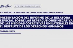 Consejo de Derechos Humanos de la ONU abordará repercusiones de medidas coercitivas unilaterales de EE.UU. contra Cuba