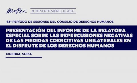 Consejo de Derechos Humanos de la ONU abordará repercusiones de medidas coercitivas unilaterales de EE.UU. contra Cuba